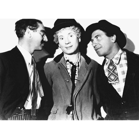 Marx Brothers Gold Ornate Wood Framed Art Print with Double Matting by Hollywood Photo Archive