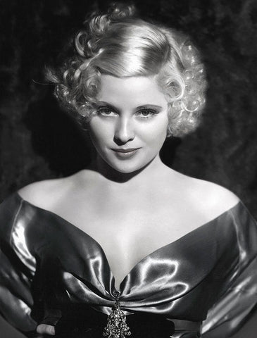 Mary Carlisle White Modern Wood Framed Art Print with Double Matting by Hollywood Photo Archive