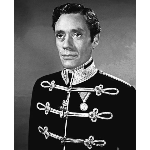 Mel Ferrer Gold Ornate Wood Framed Art Print with Double Matting by Hollywood Photo Archive