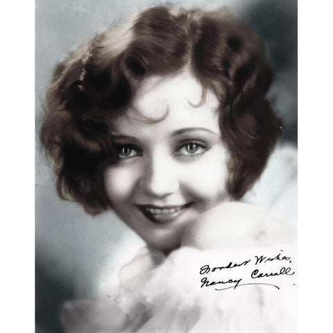 Nancy Carroll Black Modern Wood Framed Art Print with Double Matting by Hollywood Photo Archive