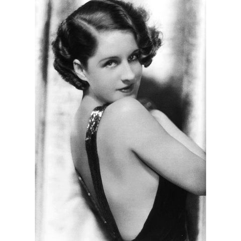 Norma Shearer Gold Ornate Wood Framed Art Print with Double Matting by Hollywood Photo Archive