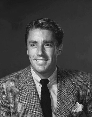 Peter Lawford Black Ornate Wood Framed Art Print with Double Matting by Hollywood Photo Archive