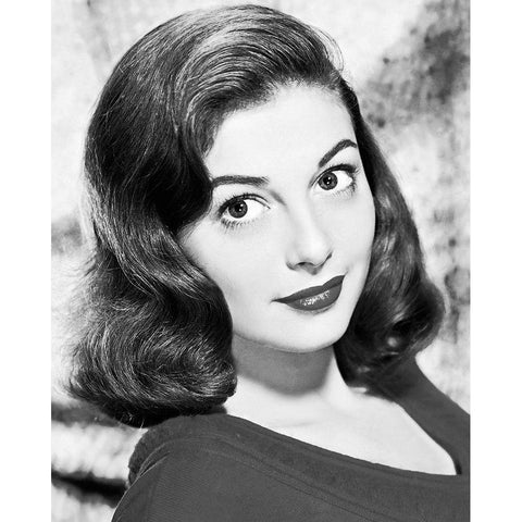 Pier Angeli White Modern Wood Framed Art Print by Hollywood Photo Archive