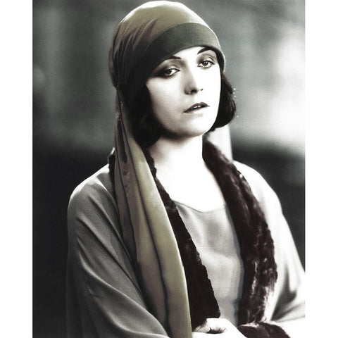 Pola Negri White Modern Wood Framed Art Print by Hollywood Photo Archive