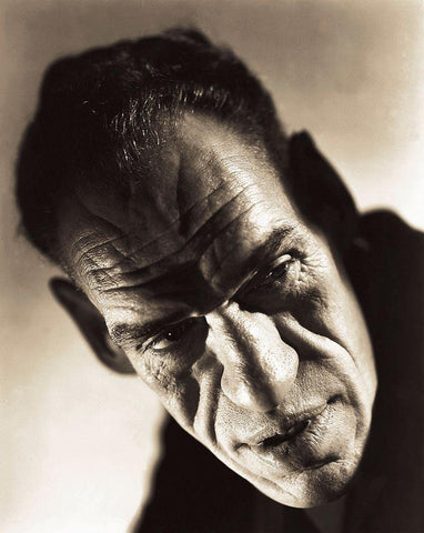 Rondo Hatton Black Ornate Wood Framed Art Print with Double Matting by Hollywood Photo Archive