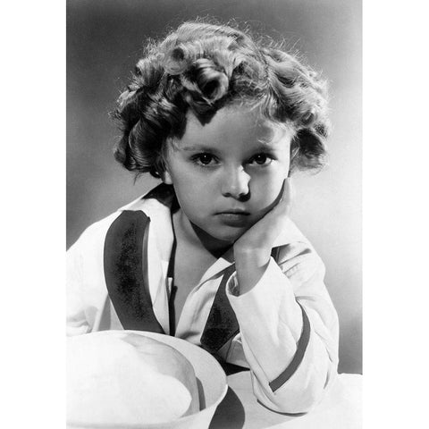 Shirley Temple - Captain January Black Modern Wood Framed Art Print with Double Matting by Hollywood Photo Archive