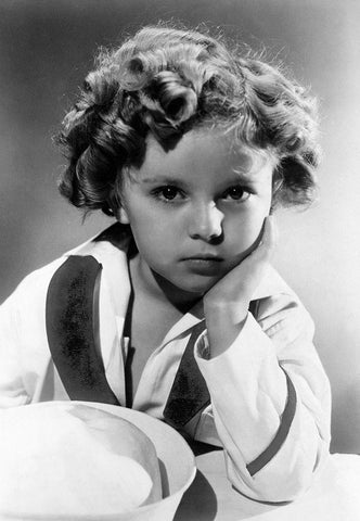 Shirley Temple - Captain January Black Ornate Wood Framed Art Print with Double Matting by Hollywood Photo Archive