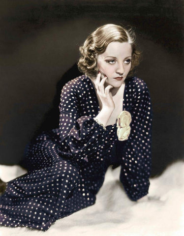 Tallulah Bankhead Black Ornate Wood Framed Art Print with Double Matting by Hollywood Photo Archive