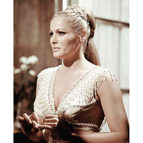 Ursula Andress White Modern Wood Framed Art Print by Hollywood Photo Archive