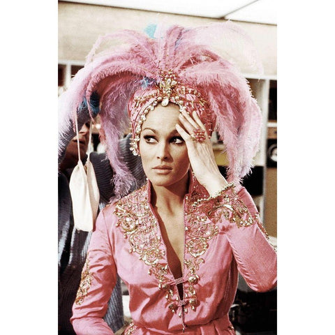 Ursula Andress- Casino Royale Black Modern Wood Framed Art Print by Hollywood Photo Archive