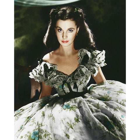 Vivien Leigh - Gone With The Wind Black Modern Wood Framed Art Print with Double Matting by Hollywood Photo Archive