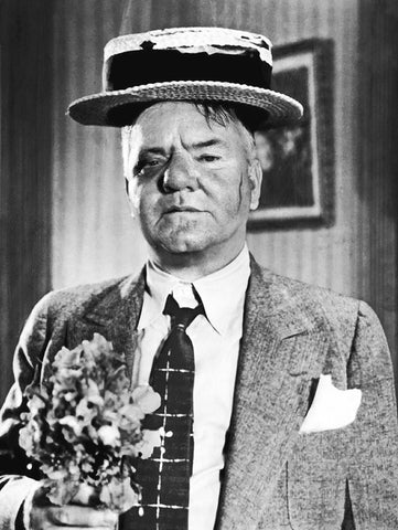 W.C. Fields Black Ornate Wood Framed Art Print with Double Matting by Hollywood Photo Archive