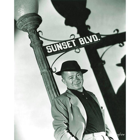 Billy Wilder Director - Sunset Boulevard Gold Ornate Wood Framed Art Print with Double Matting by Hollywood Photo Archive