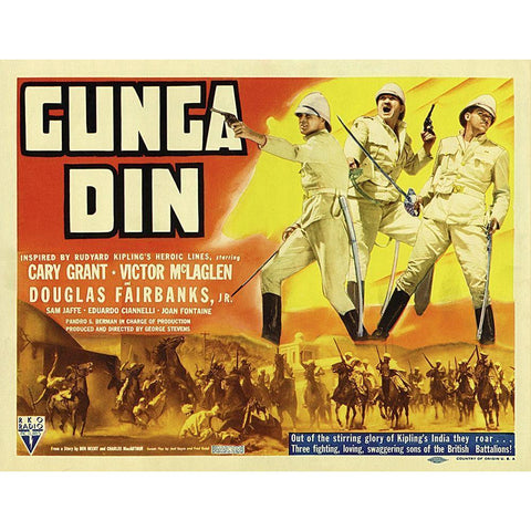 Cary Grant - Gunga Din Black Modern Wood Framed Art Print with Double Matting by Hollywood Photo Archive