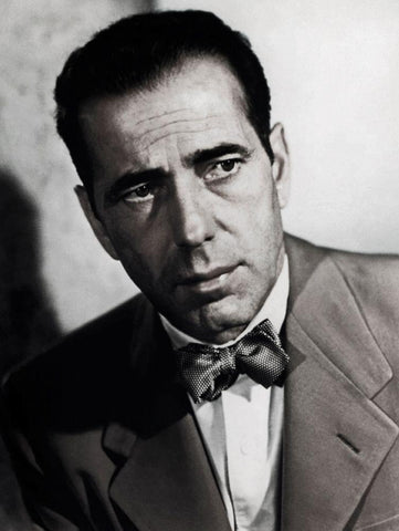 Humphrey Bogart Black Ornate Wood Framed Art Print with Double Matting by Hollywood Photo Archive