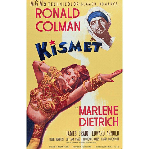 Kismet Gold Ornate Wood Framed Art Print with Double Matting by Hollywood Photo Archive