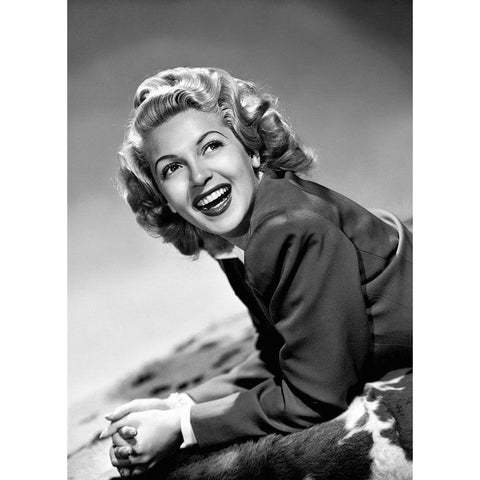 Lana Turner White Modern Wood Framed Art Print by Hollywood Photo Archive