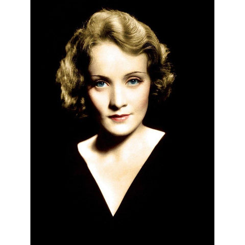 Marlene Dietrich White Modern Wood Framed Art Print by Hollywood Photo Archive