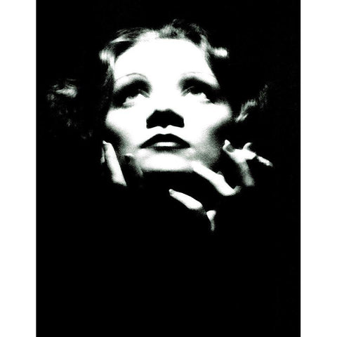 Marlene Dietrich White Modern Wood Framed Art Print by Hollywood Photo Archive