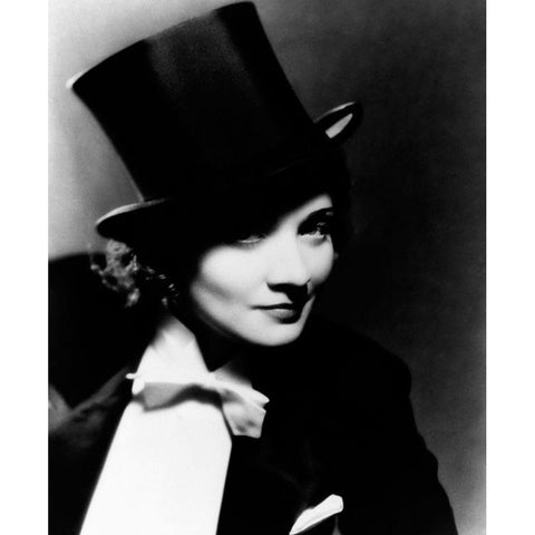 Marlene Dietrich White Modern Wood Framed Art Print by Hollywood Photo Archive