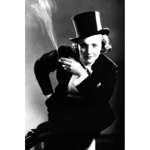 Marlene Dietrich White Modern Wood Framed Art Print by Hollywood Photo Archive