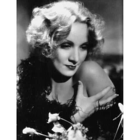 Marlene Dietrich - Shanghai Express White Modern Wood Framed Art Print by Hollywood Photo Archive