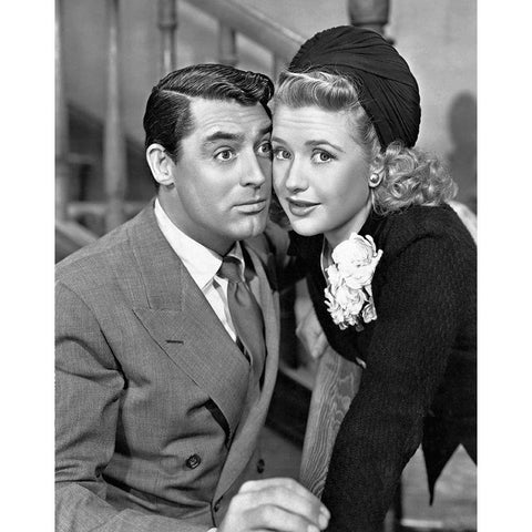 Cary Grant - Arsenic and Old Lace White Modern Wood Framed Art Print by Hollywood Photo Archive