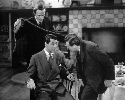 Cary Grant - Arsenic and Old Lace White Modern Wood Framed Art Print with Double Matting by Hollywood Photo Archive