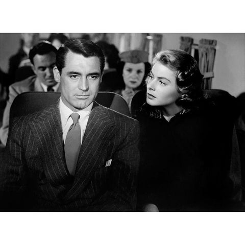 Cary Grant White Modern Wood Framed Art Print by Hollywood Photo Archive