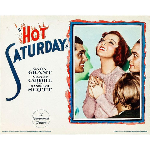 Cary Grant - Hot Saturday Black Modern Wood Framed Art Print with Double Matting by Hollywood Photo Archive