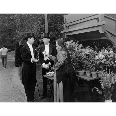 Cary Grant - Ladies Should Listen White Modern Wood Framed Art Print by Hollywood Photo Archive