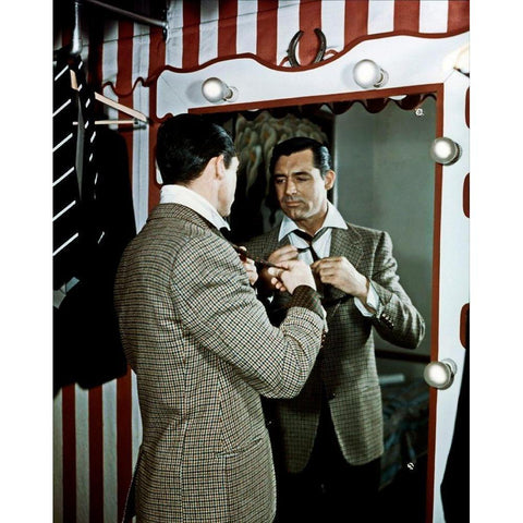 Cary Grant Black Modern Wood Framed Art Print with Double Matting by Hollywood Photo Archive