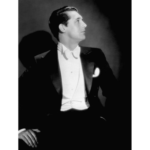 Cary Grant White Modern Wood Framed Art Print by Hollywood Photo Archive