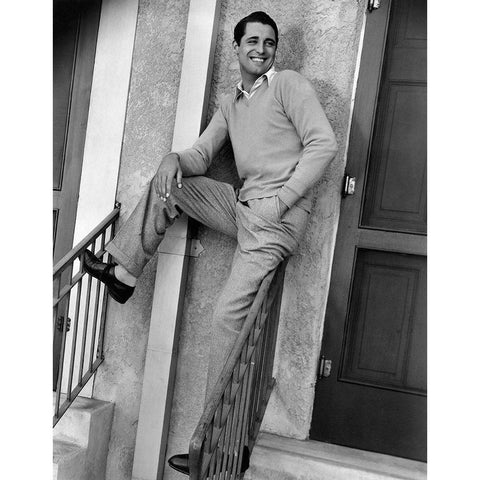 Cary Grant Gold Ornate Wood Framed Art Print with Double Matting by Hollywood Photo Archive