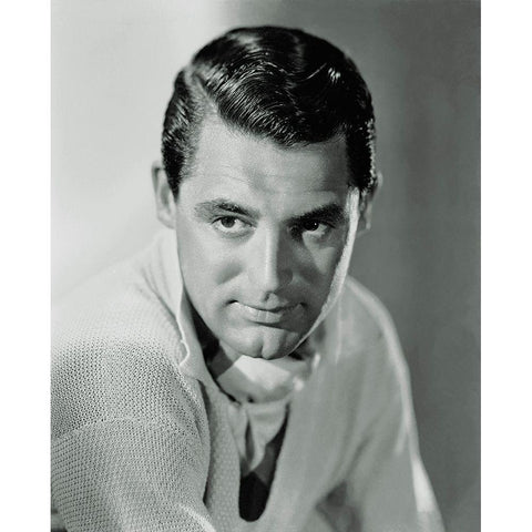 Cary Grant Black Modern Wood Framed Art Print with Double Matting by Hollywood Photo Archive