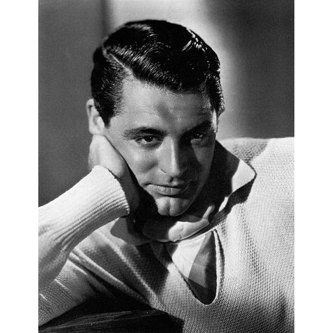 Cary Grant Gold Ornate Wood Framed Art Print with Double Matting by Hollywood Photo Archive