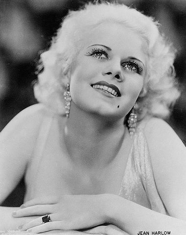 Jean Harlow - Suzy Black Ornate Wood Framed Art Print with Double Matting by Hollywood Photo Archive