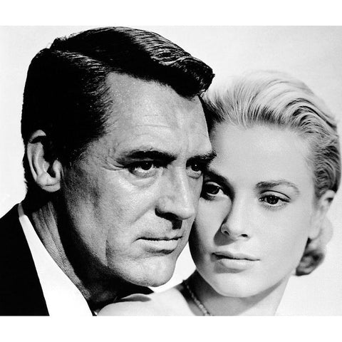 Cary Grant - To Catch A Thief Black Modern Wood Framed Art Print with Double Matting by Hollywood Photo Archive