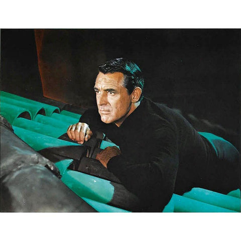 Cary Grant - To Catch A Thief Gold Ornate Wood Framed Art Print with Double Matting by Hollywood Photo Archive