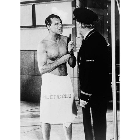 Cary Grant - That Touch of Mink Gold Ornate Wood Framed Art Print with Double Matting by Hollywood Photo Archive