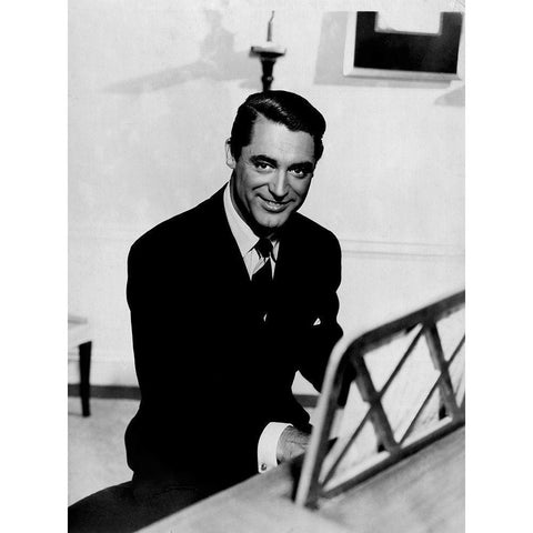 Cary Grant - The Awful Truth Black Modern Wood Framed Art Print with Double Matting by Hollywood Photo Archive