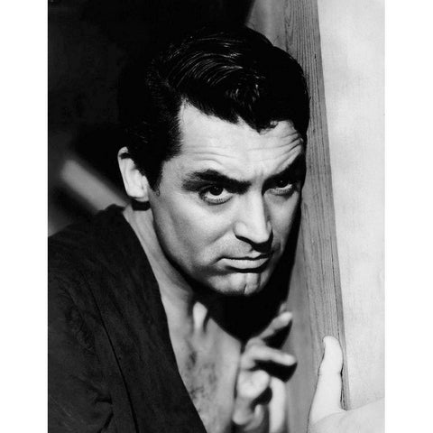 Cary Grant - The Talk of the Town Black Modern Wood Framed Art Print by Hollywood Photo Archive