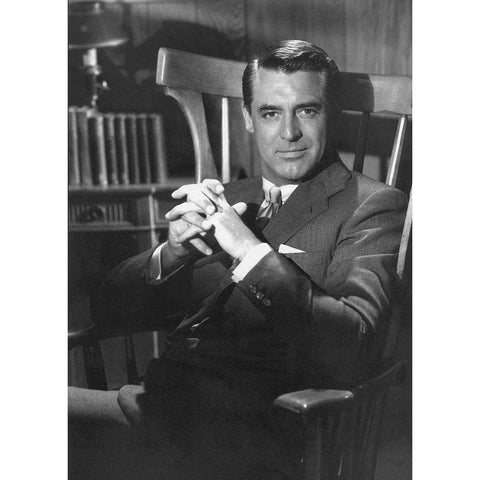 Cary Grant - The Talk of the Town Black Modern Wood Framed Art Print with Double Matting by Hollywood Photo Archive