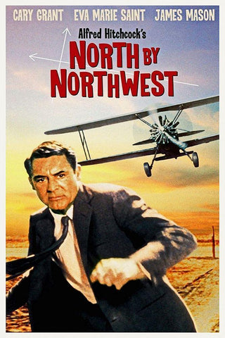 North by Northwest Black Ornate Wood Framed Art Print with Double Matting by Hollywood Photo Archive