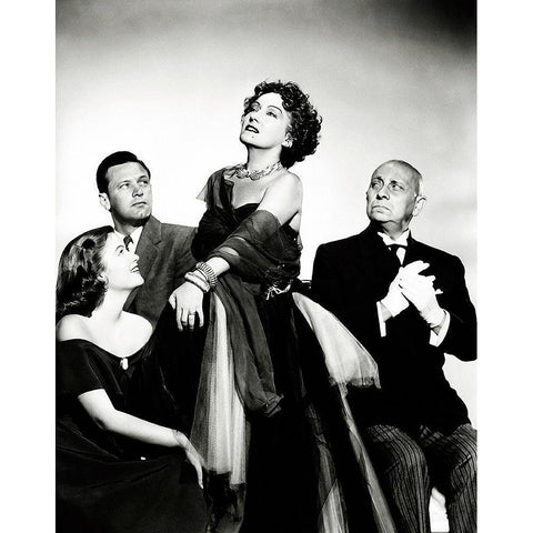 Sunset Boulevard Black Modern Wood Framed Art Print with Double Matting by Hollywood Photo Archive