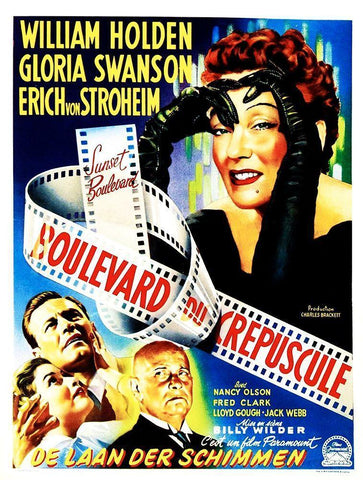 Dutch - Sunset Boulevard - Poster Black Ornate Wood Framed Art Print with Double Matting by Hollywood Photo Archive