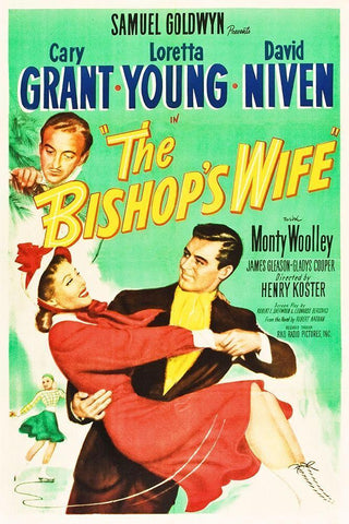 The Bishops Wife White Modern Wood Framed Art Print with Double Matting by Hollywood Photo Archive