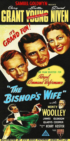 The Bishops Wife White Modern Wood Framed Art Print with Double Matting by Hollywood Photo Archive