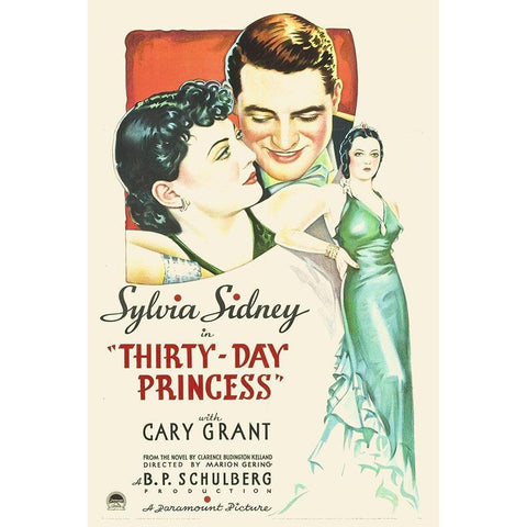 Thirty Day Princess Gold Ornate Wood Framed Art Print with Double Matting by Hollywood Photo Archive