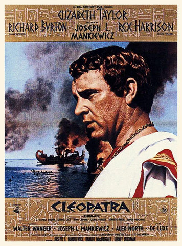 Richard Burton - Cleopatra - Poster Black Ornate Wood Framed Art Print with Double Matting by Hollywood Photo Archive